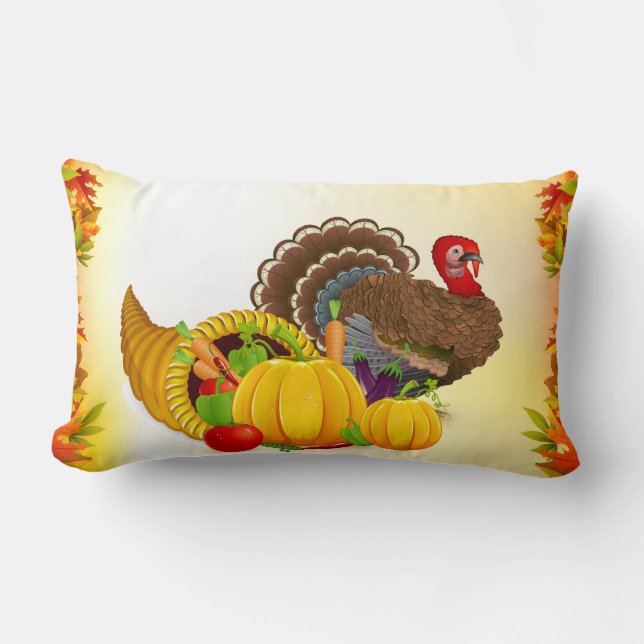 Almohada de Turquía de la acción de gracias (Anverso)