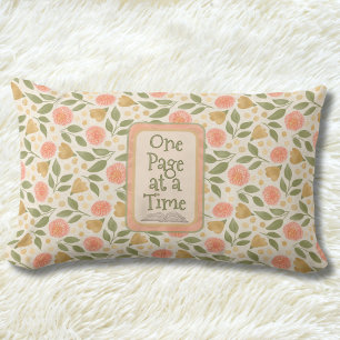 Almohada de una página a la vez con estampado flor