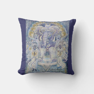 Almohada de unicidad con obras de arte en el frent