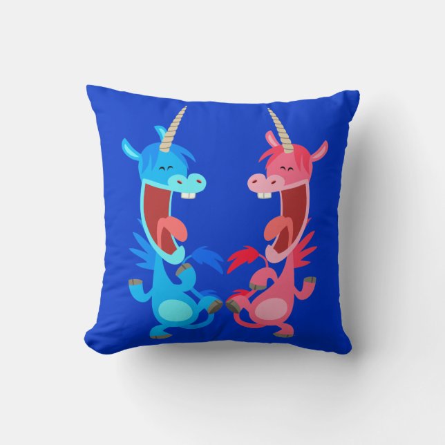 Almohada de Unicornio de danza Personalizado suave (Anverso)