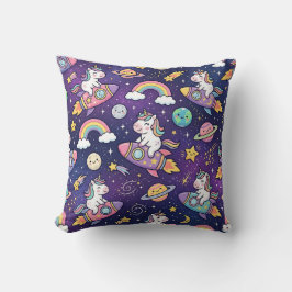 Almohada de Unicornio Espacial – Patrón de Galaxia