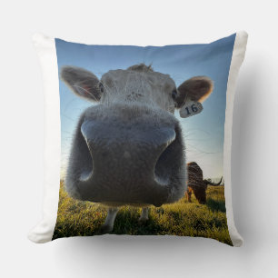 Almohada de vaca divertida