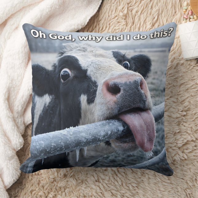Almohada de vaca, oh Dios, ¿por qué hice esto? (Manta)