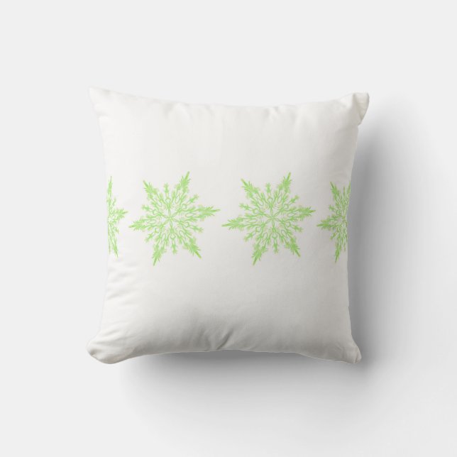 Almohada de vacaciones-Copos de nieve (Anverso)