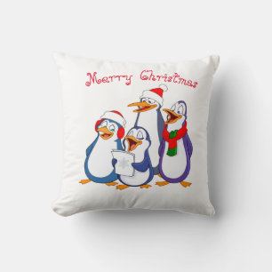 Almohada de vacaciones-Pengüinos alegres