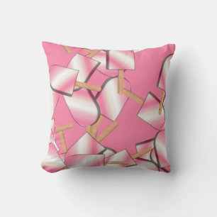 Almohada de vainilla de vainilla napolitana con cr