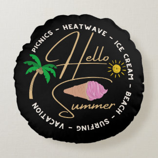 almohada de verano de saludo