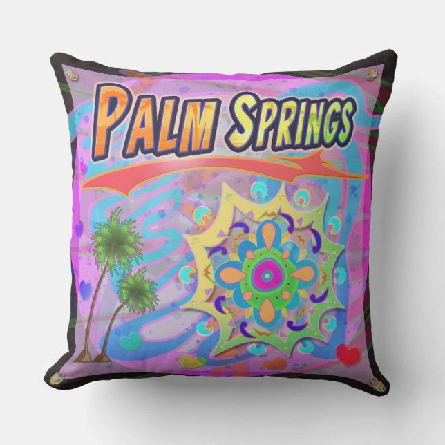 Almohada de verdadero progreso de Palm Springs (Anverso)