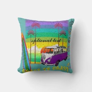 Almohada de viaje para camper hippie de tabla de s