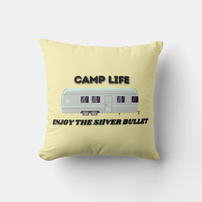 Almohada de vida en el campamento (Anverso)