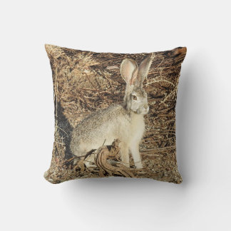 almohada de vida silvestre, jackrabbit