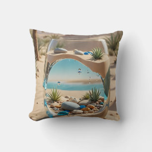 Almohada de vidrio Oasis del Desierto