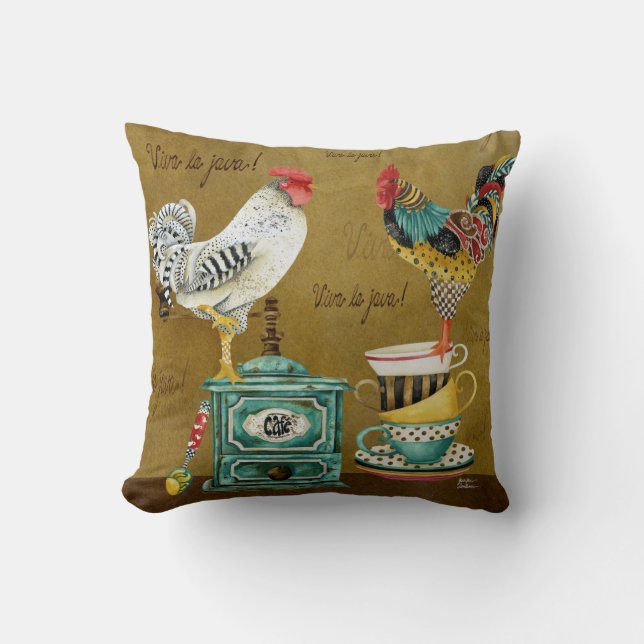 Almohada de Whimsies del gallo (Anverso)