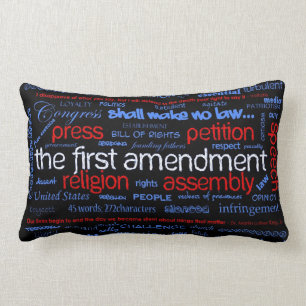 Almohada de "Wordle" de la Primera Enmienda