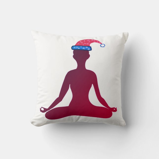 Almohada de Yoga para Año Nuevo Feliz (Anverso)