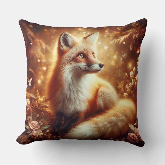 Almohada de zorro del bosque dorado (Anverso)