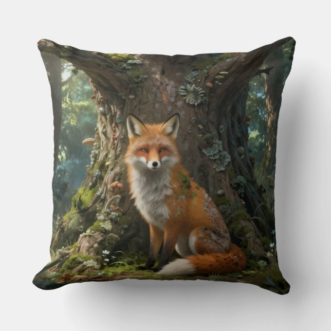 Almohada de zorro en el bosque (Anverso)