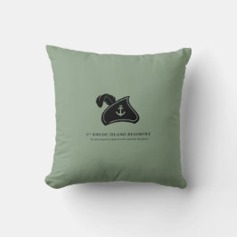 Almohada Decorativa — 1er Regimiento de Rhode Isla