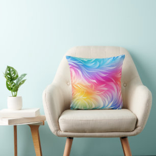Almohada decorativa abstracta de arcoíris arremoli