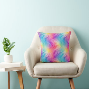 Almohada decorativa abstracta de arcoíris arremoli