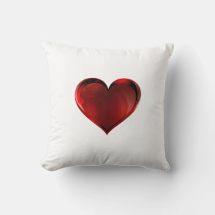Almohada decorativa abstracta gradiente de corazón