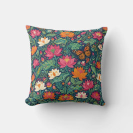 Almohada decorativa Abstracta Mariposa Loto Mexica