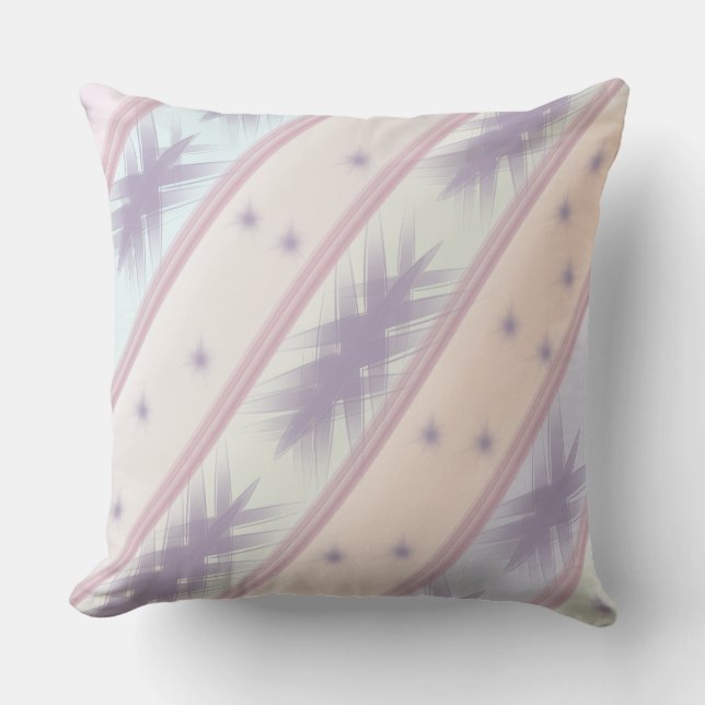 Almohada decorativa abstracta Pastel Star (Anverso)