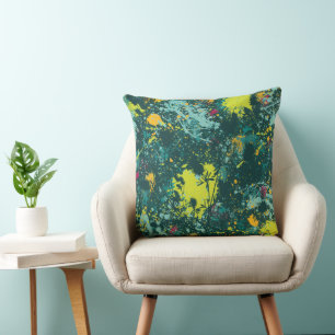 Almohada decorativa abstracta tropical chic