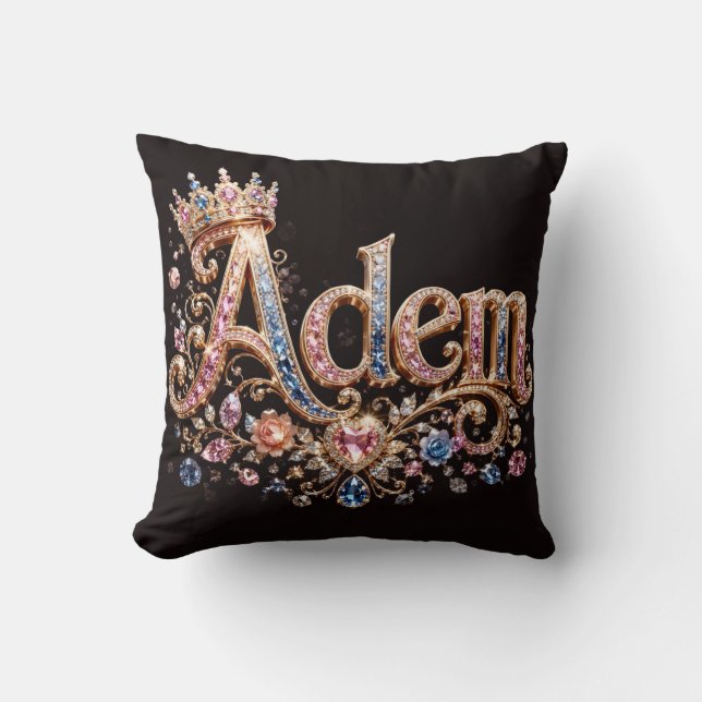 Almohada decorativa Adam Crown (Anverso)