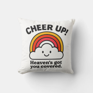 Almohada decorativa alegre – El cielo te tiene Cus