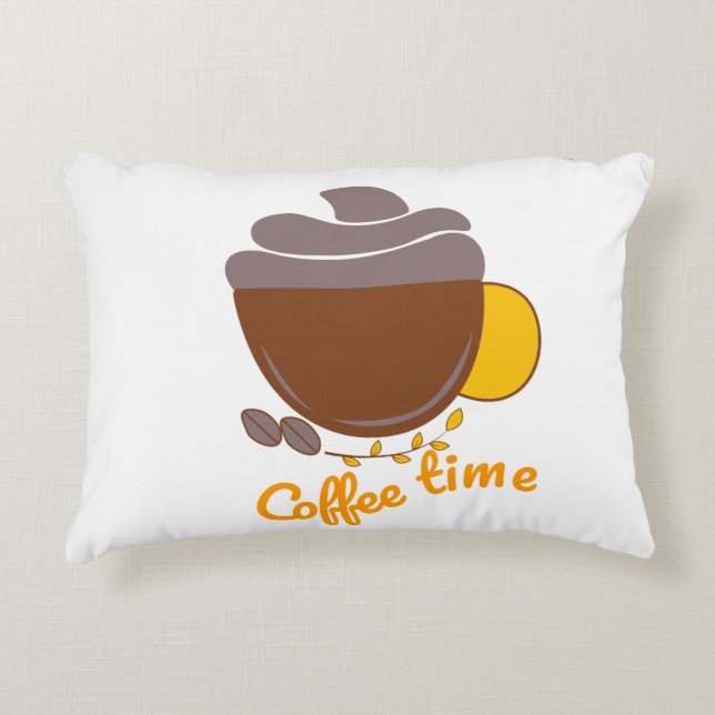 Almohada Decorativa Amante del Café (Anverso)