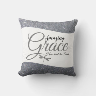 Almohada decorativa Amazing Grace con brillo de pl