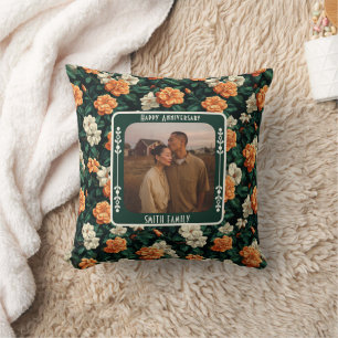 Almohada decorativa aniversario dorado Sr y Sra Ch