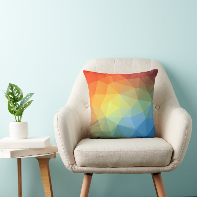 Almohada decorativa Arcoíris Caleidoscopio (Silla)