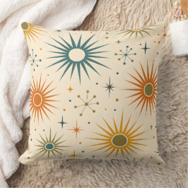 Almohada decorativa Atomic Sunburst de estilo mode