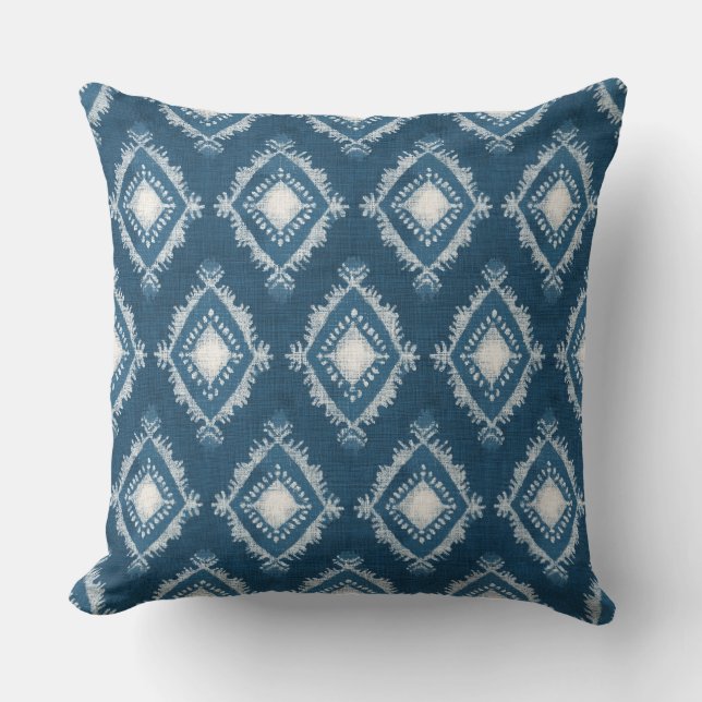 Almohada decorativa azul (Anverso)