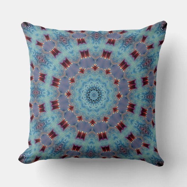 Almohada decorativa azul (Anverso)