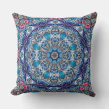 Almohada decorativa azul