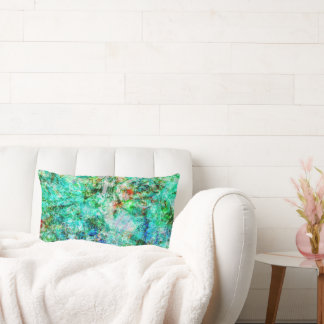 Almohada decorativa azul abstracta suave, minimali