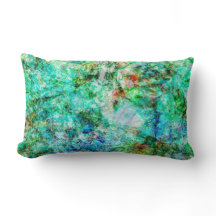 Almohada decorativa azul abstracta suave, minimali