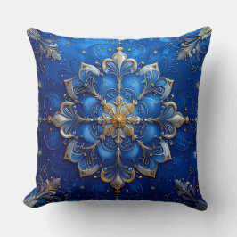 Almohada decorativa azul de Navidad