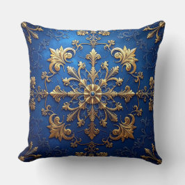Almohada decorativa azul de Navidad