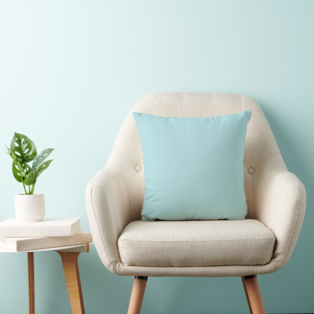 Almohada decorativa azul en polvo (Silla)