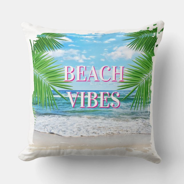 Almohada decorativa Beach Vibes (Anverso)