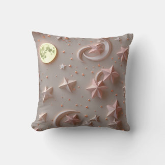 Almohada Decorativa - Beige Suave Rosa Celeste Lun