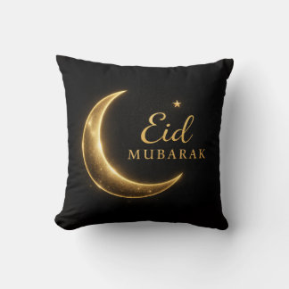 Almohada decorativa Black & Gold Eid Mubarak – Ram