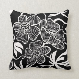 Almohada decorativa blanco y negro