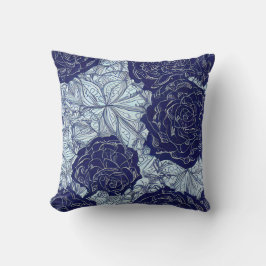 Almohada decorativa Blue Botanics
