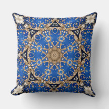 Almohada decorativa Blue Gold