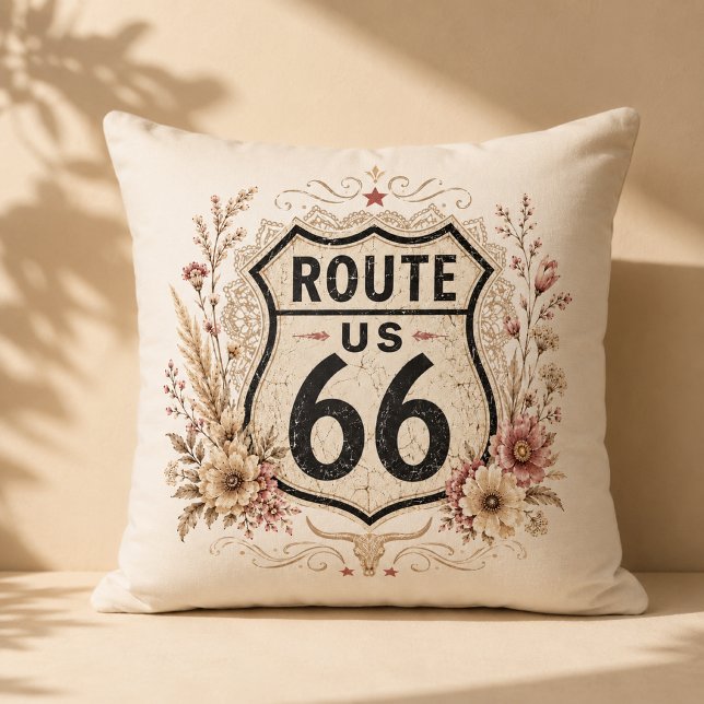 Almohada decorativa Boho Floral Mother Road (Subido por el creador)